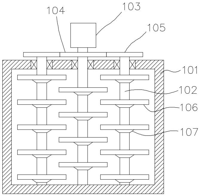 Nonwoven fabric leftover material treatment and recycling device