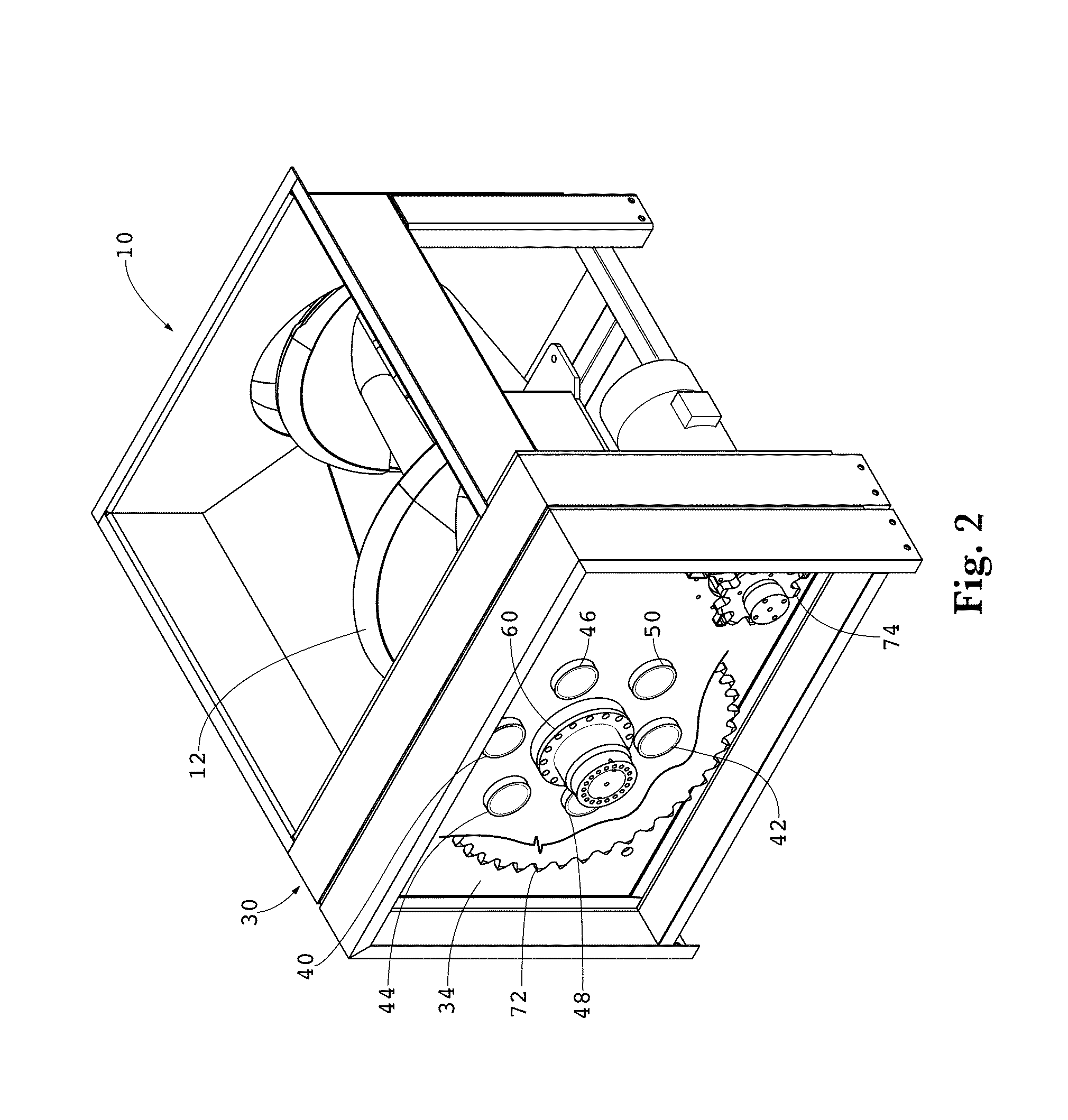 Cantilevered screw assembly