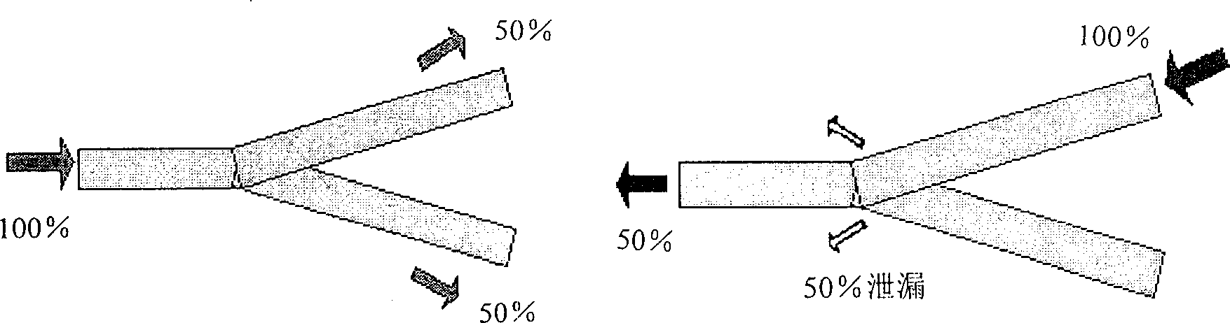 Waveguide type non-reciprocal beam splitter member