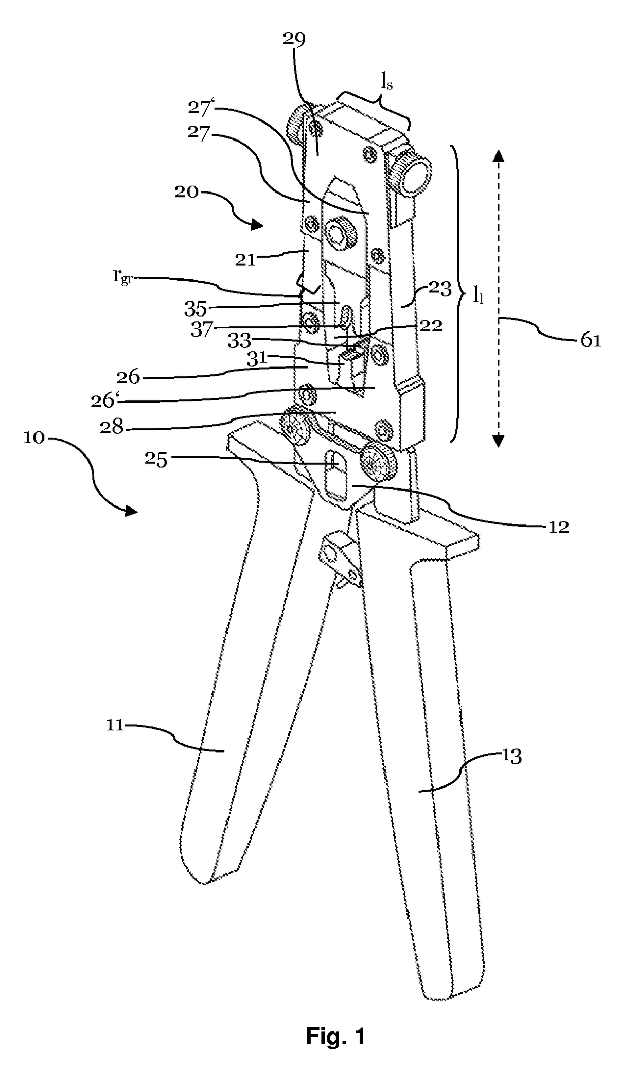 Hand crimp tool