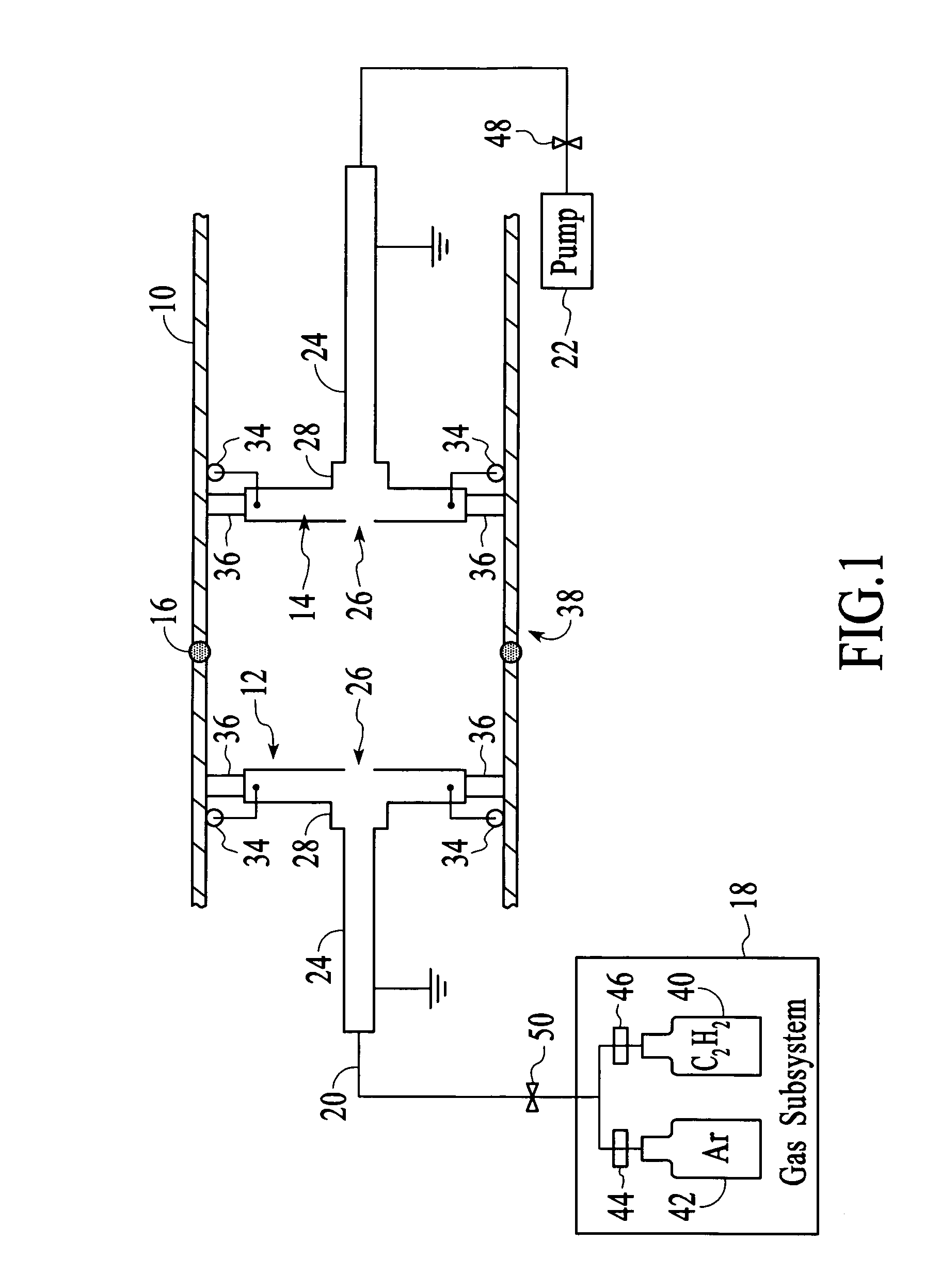 Method and system for coating sections of internal surfaces