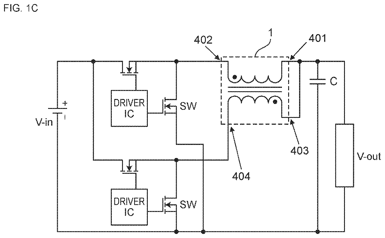 Dc-dc converter multilayer coil array and dc-dc converter