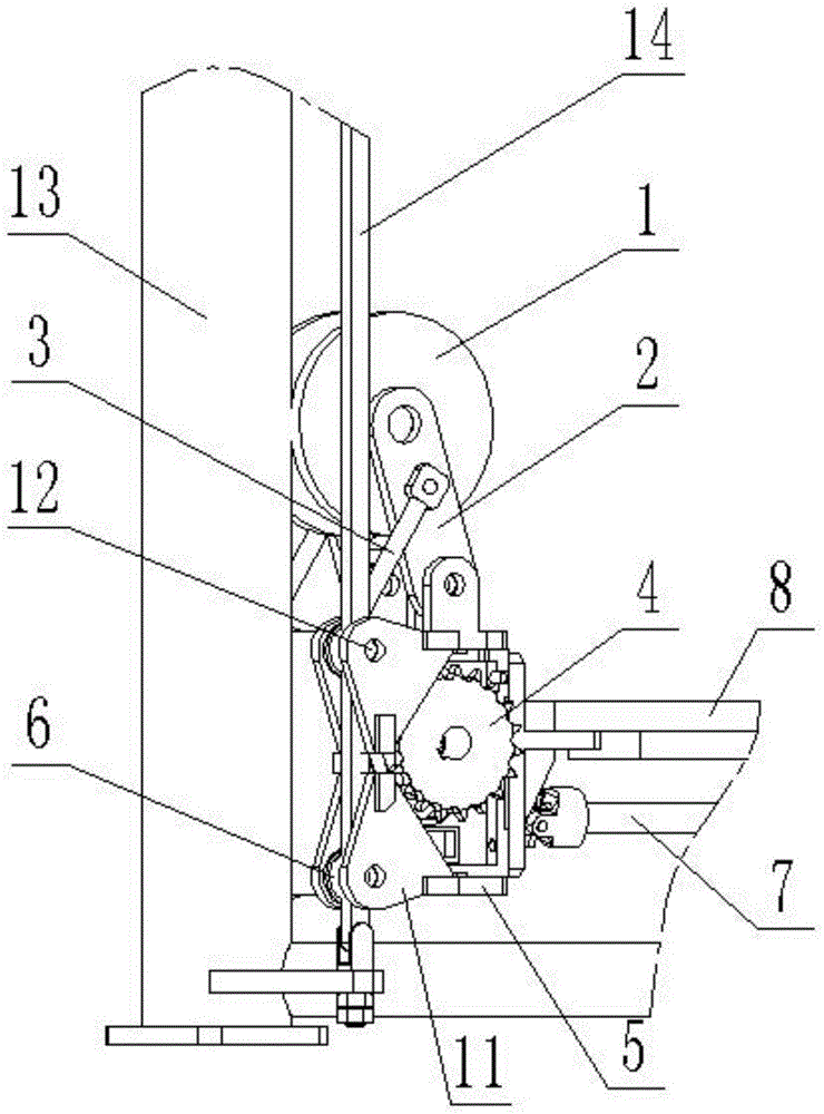 A three-column gantry support climbing device