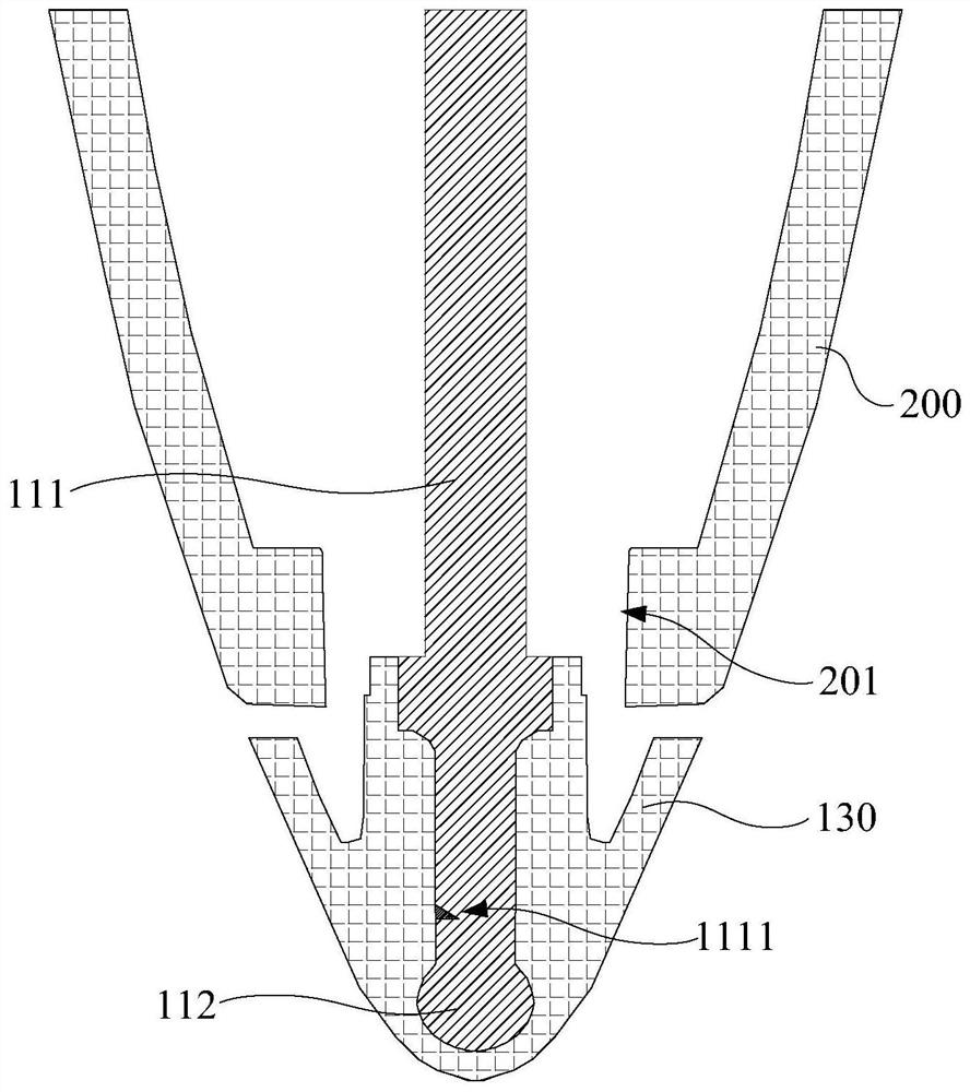 Pen-type input equipment and pen point device thereof