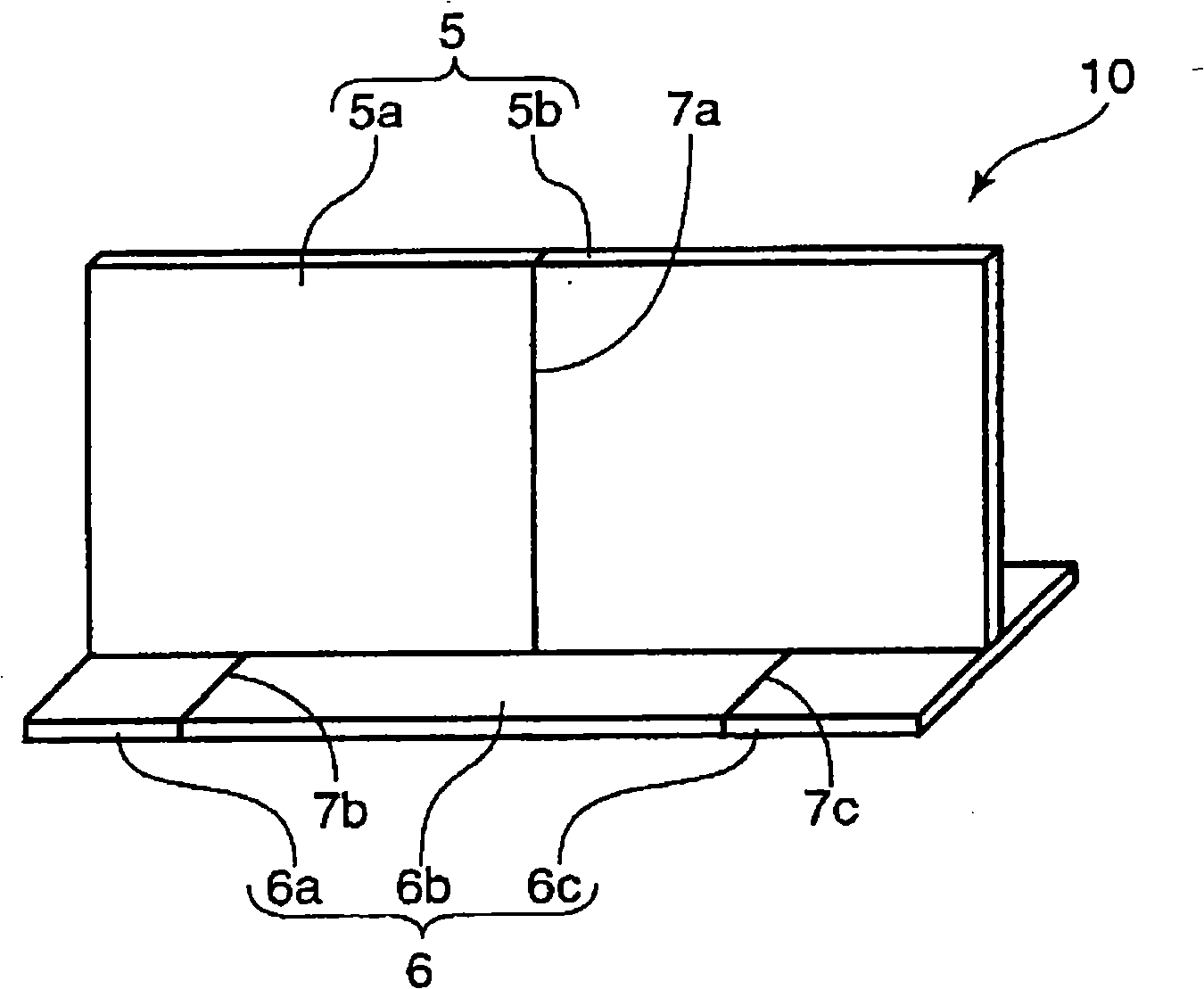 Brittle fracture crack transmission resisting T-shaped welding joint construction with excellent crack arrest characteristic