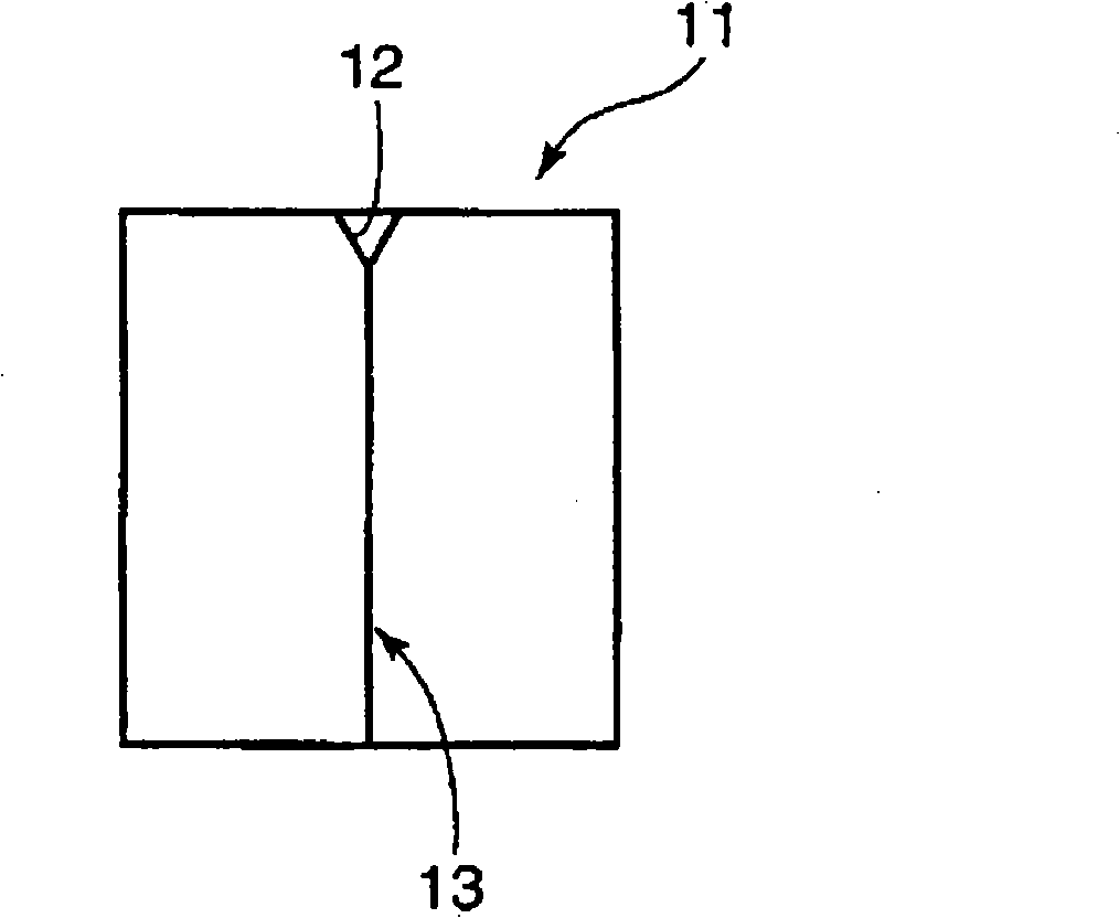 Brittle fracture crack transmission resisting T-shaped welding joint construction with excellent crack arrest characteristic