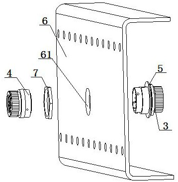 Wire harness structure of vehicle distribution box