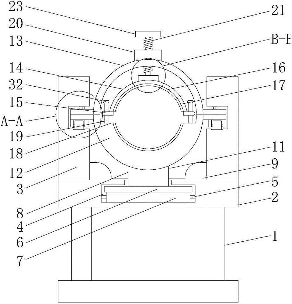 Sliding supporting device