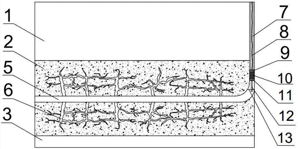 Method for manually building oil shale underground broken bodies