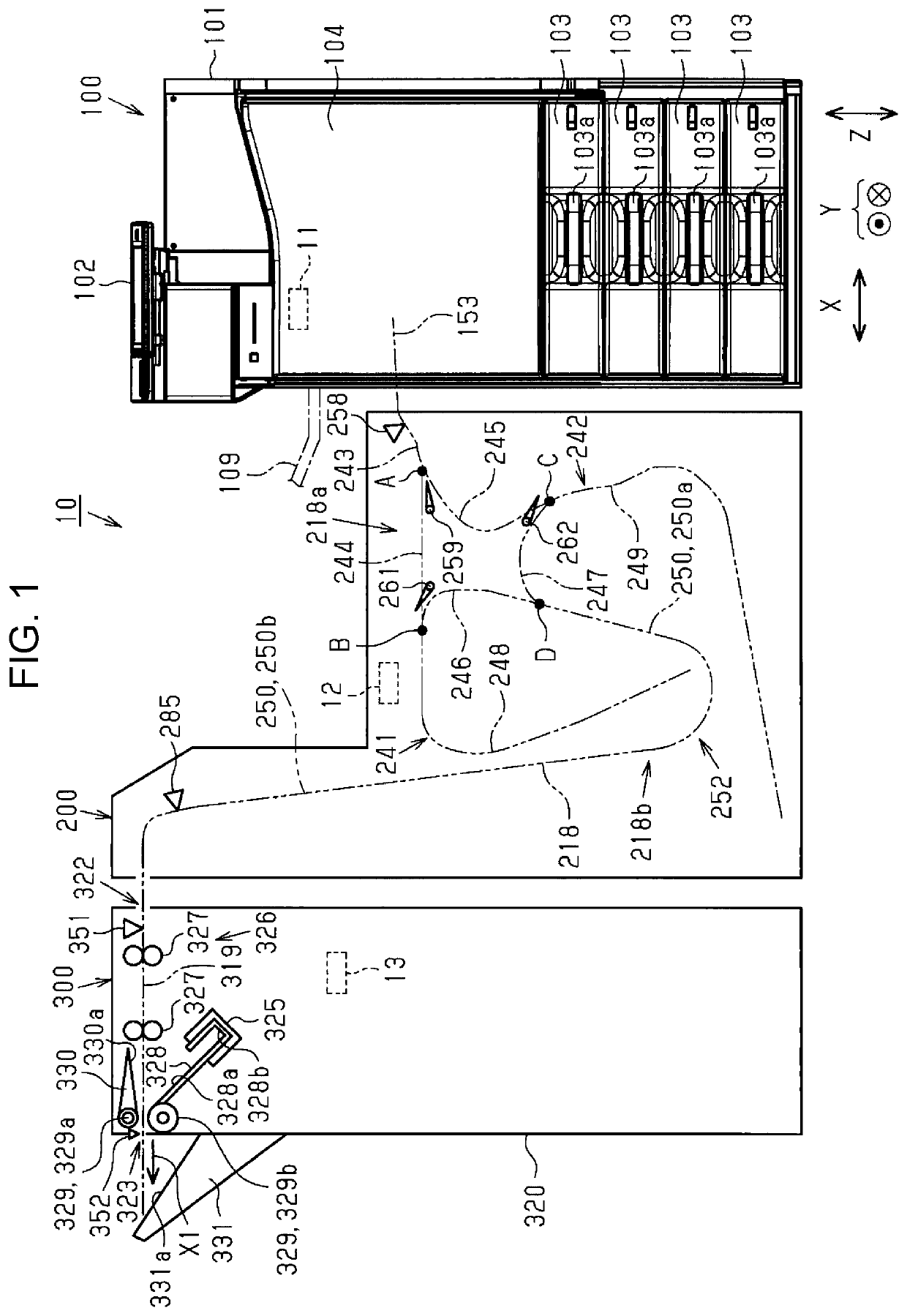 Medium discharging device and method of controlling medium discharging device