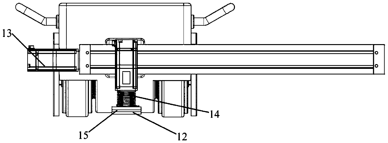 Magnetic abrasive finishing trolley for finishing metal plane plate and method