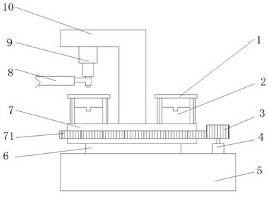 Die-casting device for high-temperature alloy preparation