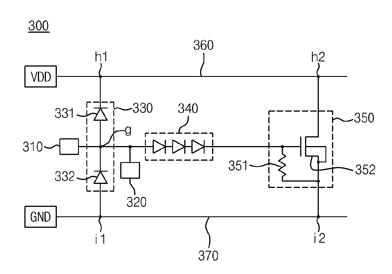 Static electricity discharge circuit