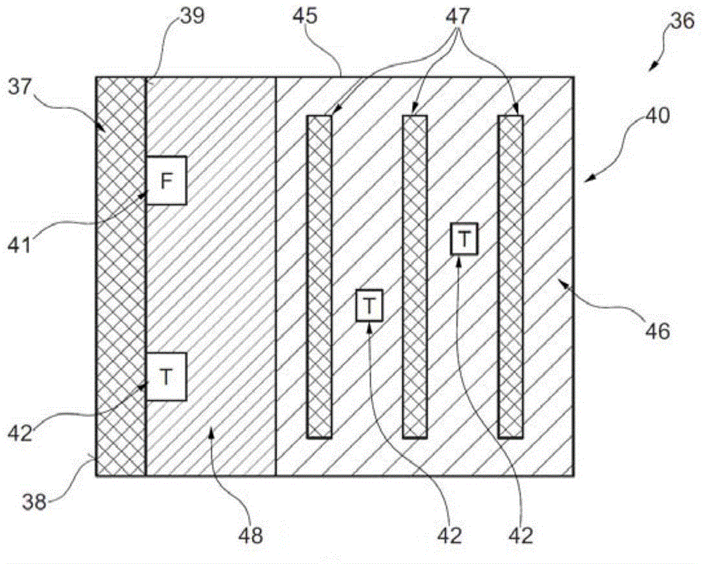 Sensor for contactless electrocardiographic measurement, sensor array, seat or sofa