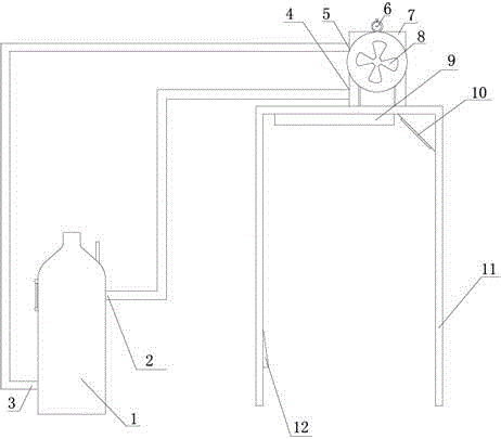 Quick drying device for spraying