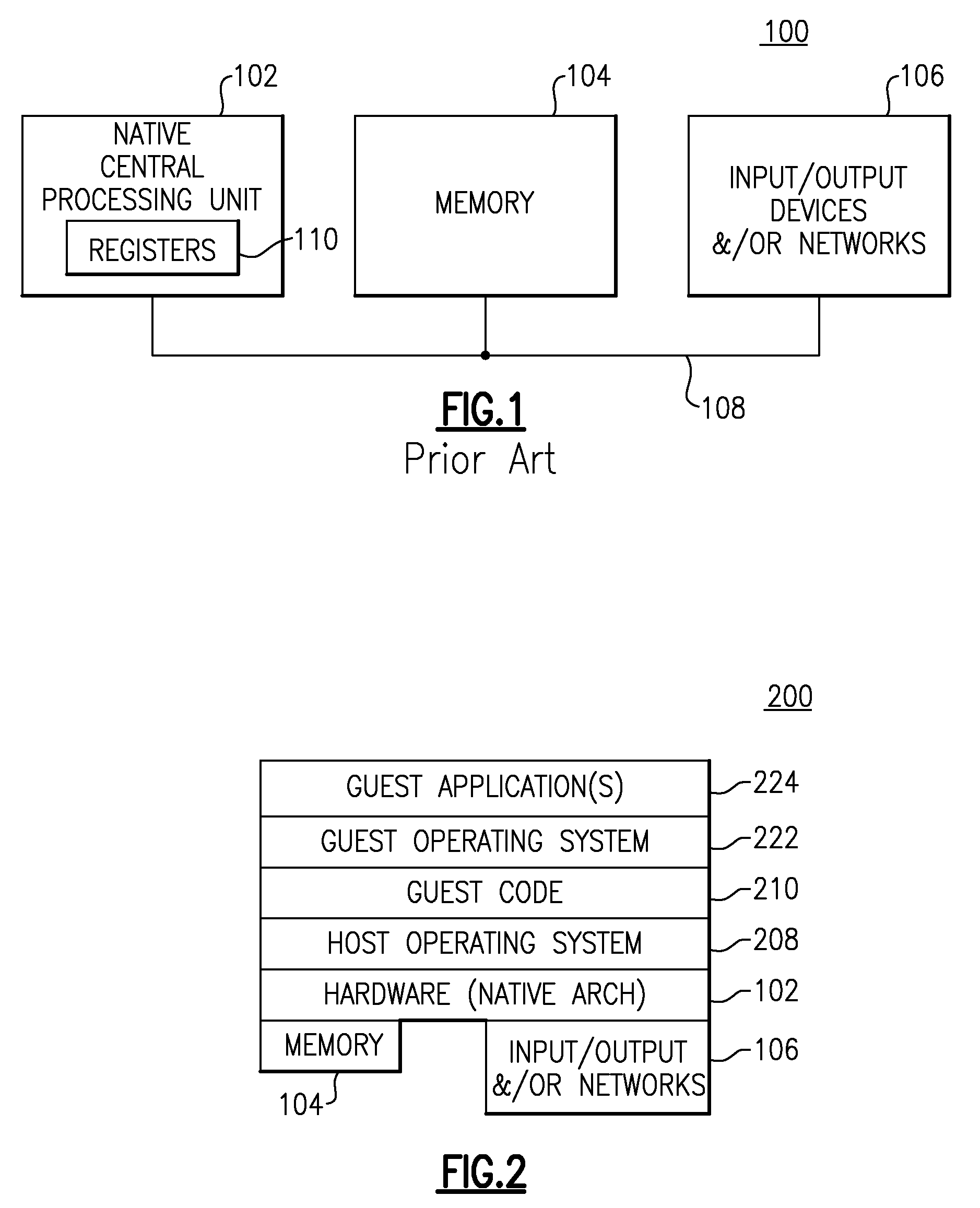 Computing System with Guest Code Support of Transactional Memory