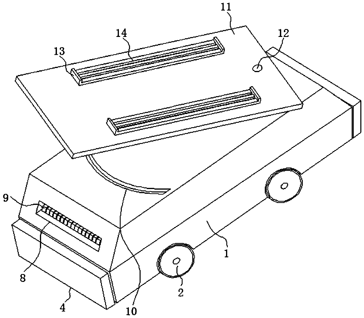 Rotatable and turning Lifting AGV (automatic guided vehicle) with laser guiding function