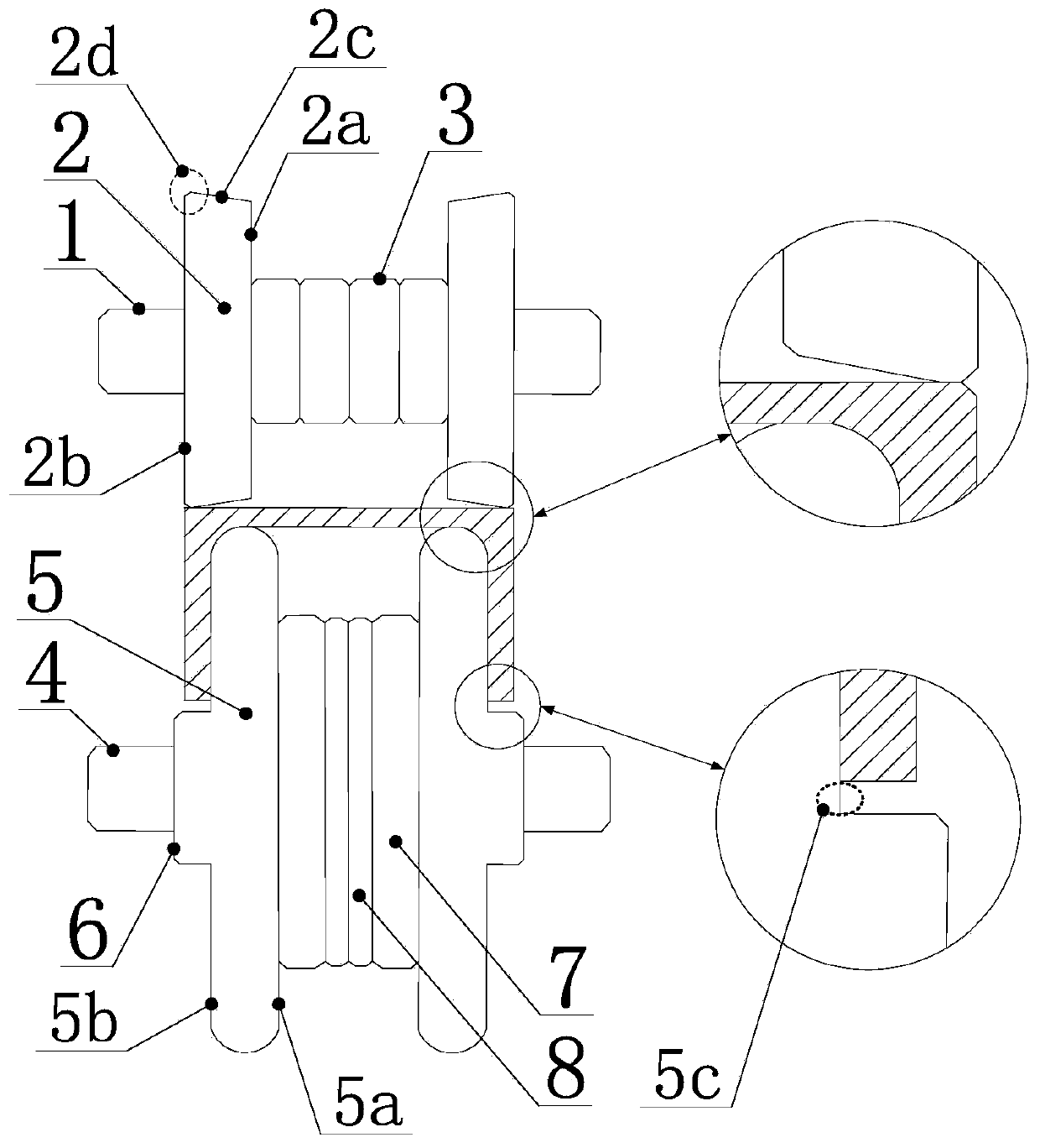 Parallel flange channel steel straightening device