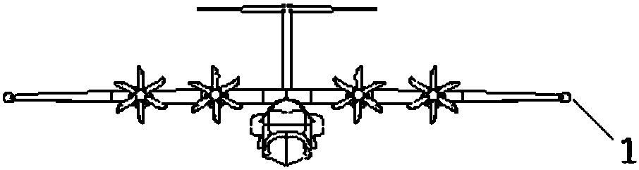 Large-sized amphibious aircraft overwater side-tilting airborne rescue system and method