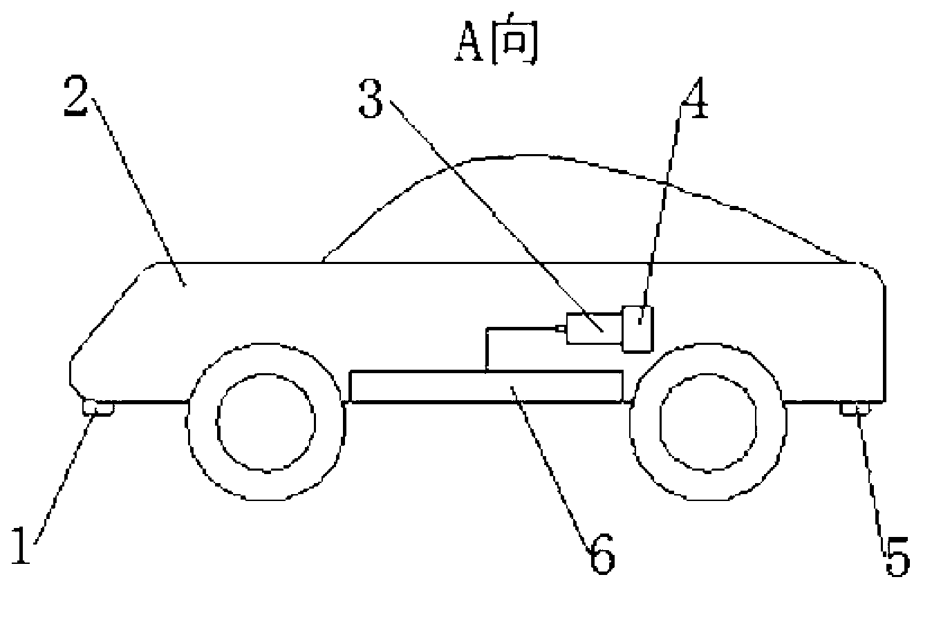 Device for preventing car from being flooded by water