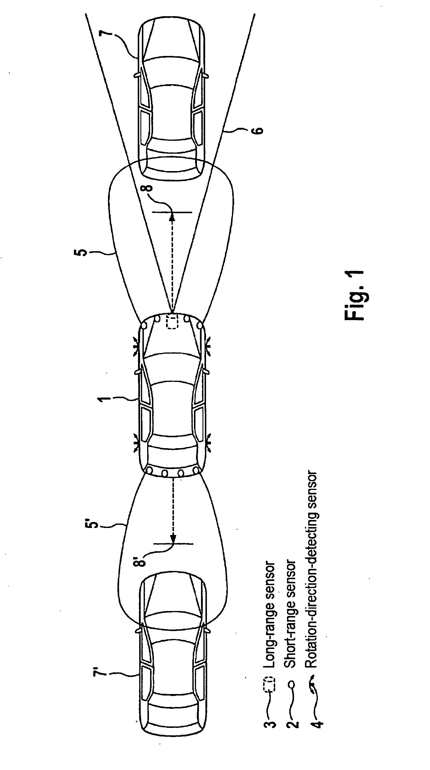 Method and system for adaptively controlling distance and speed and for stopping a motor vehicle, and a motor vehicle which works with same