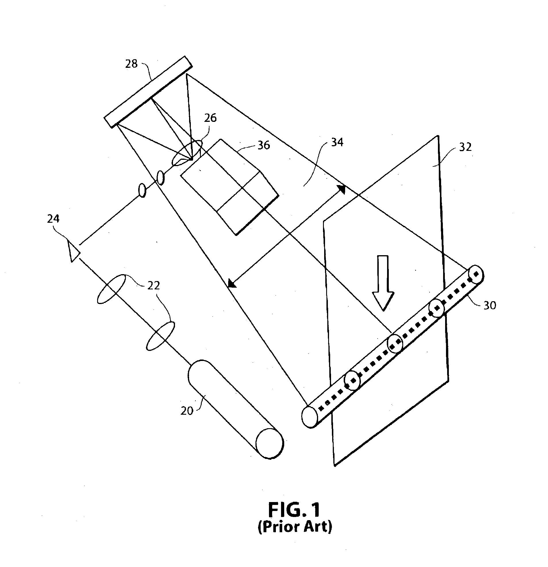 Light receiving and detection system for reading a radiographic image