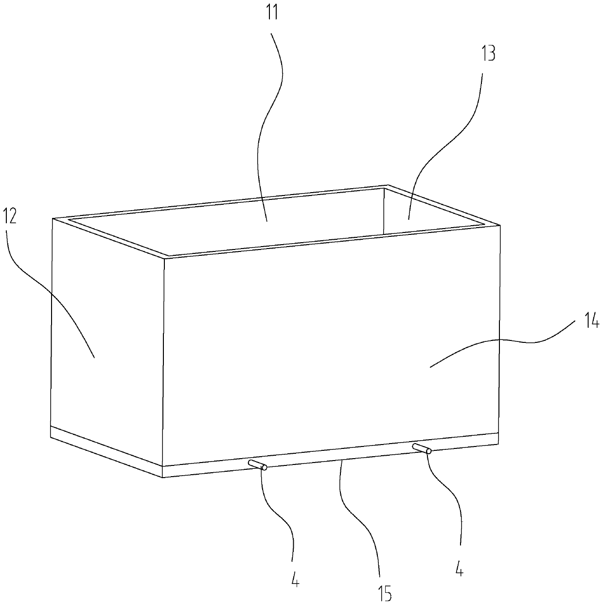 Iron chipping storage box in factory