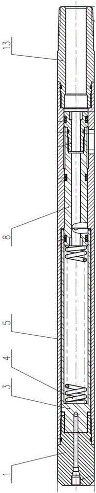 Deflation valve capable of being installed at any depth of underground