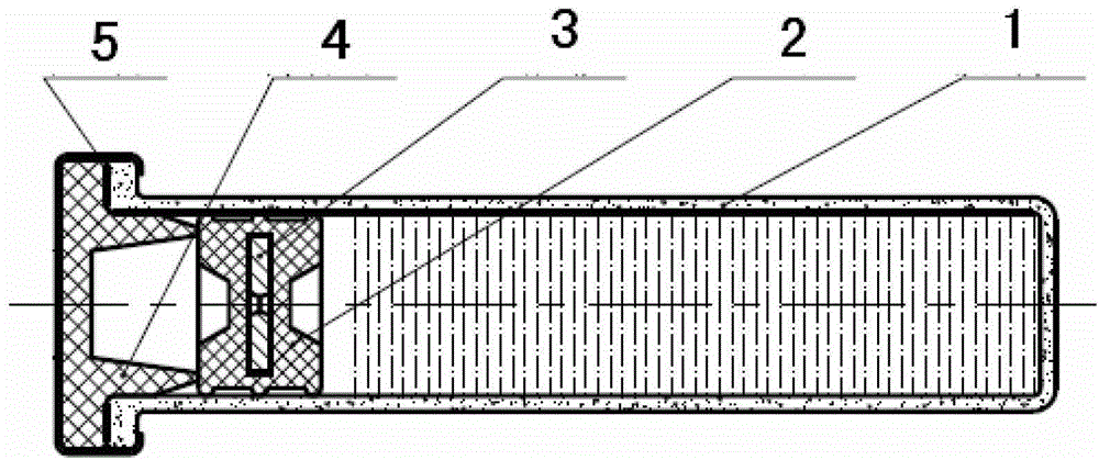 Combined assembly of bottle for medicine and injection device