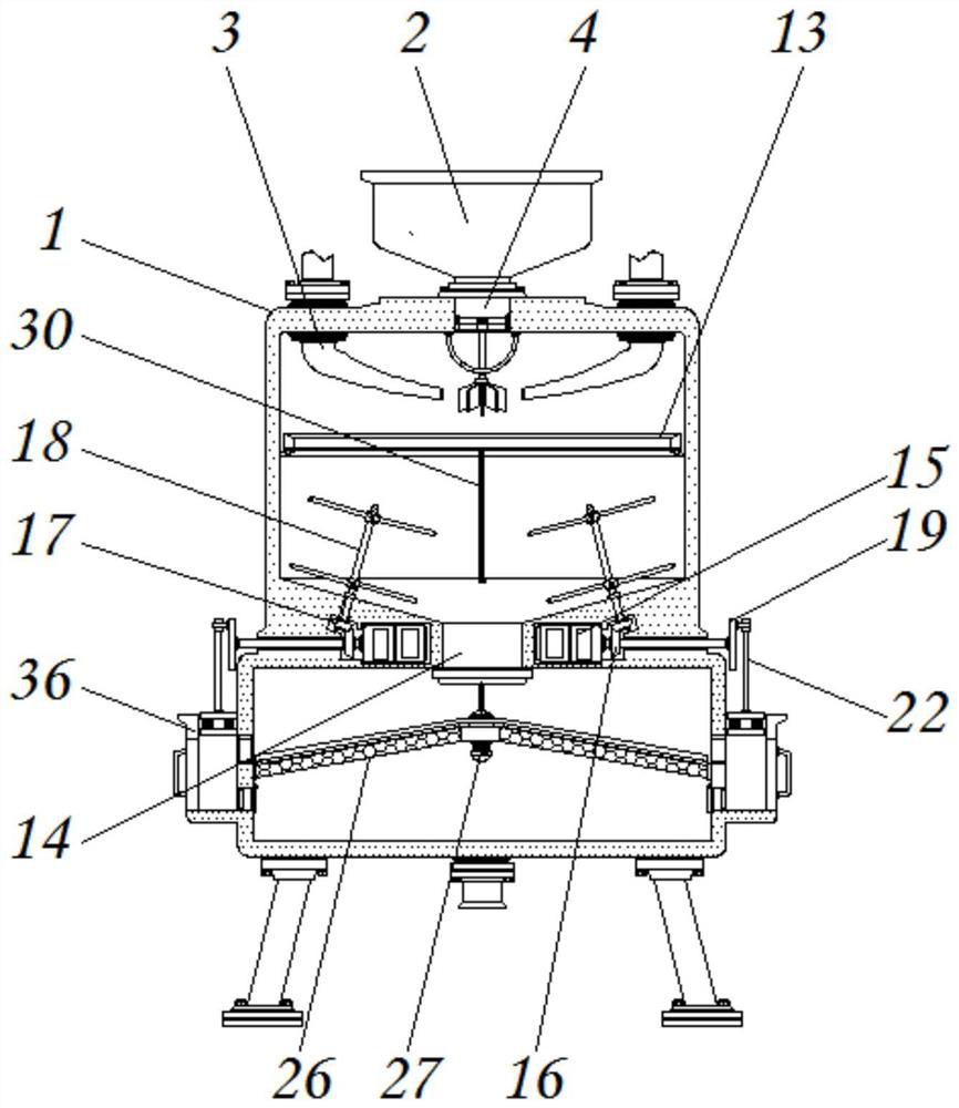 Environment-friendly flocculation type sewage treatment device capable of quantitatively feeding chemicals