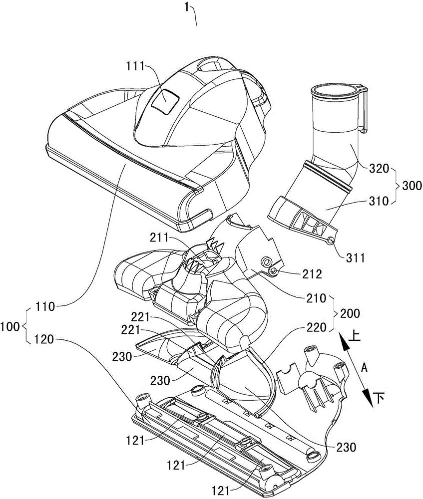 Dust collector and floor brush thereof