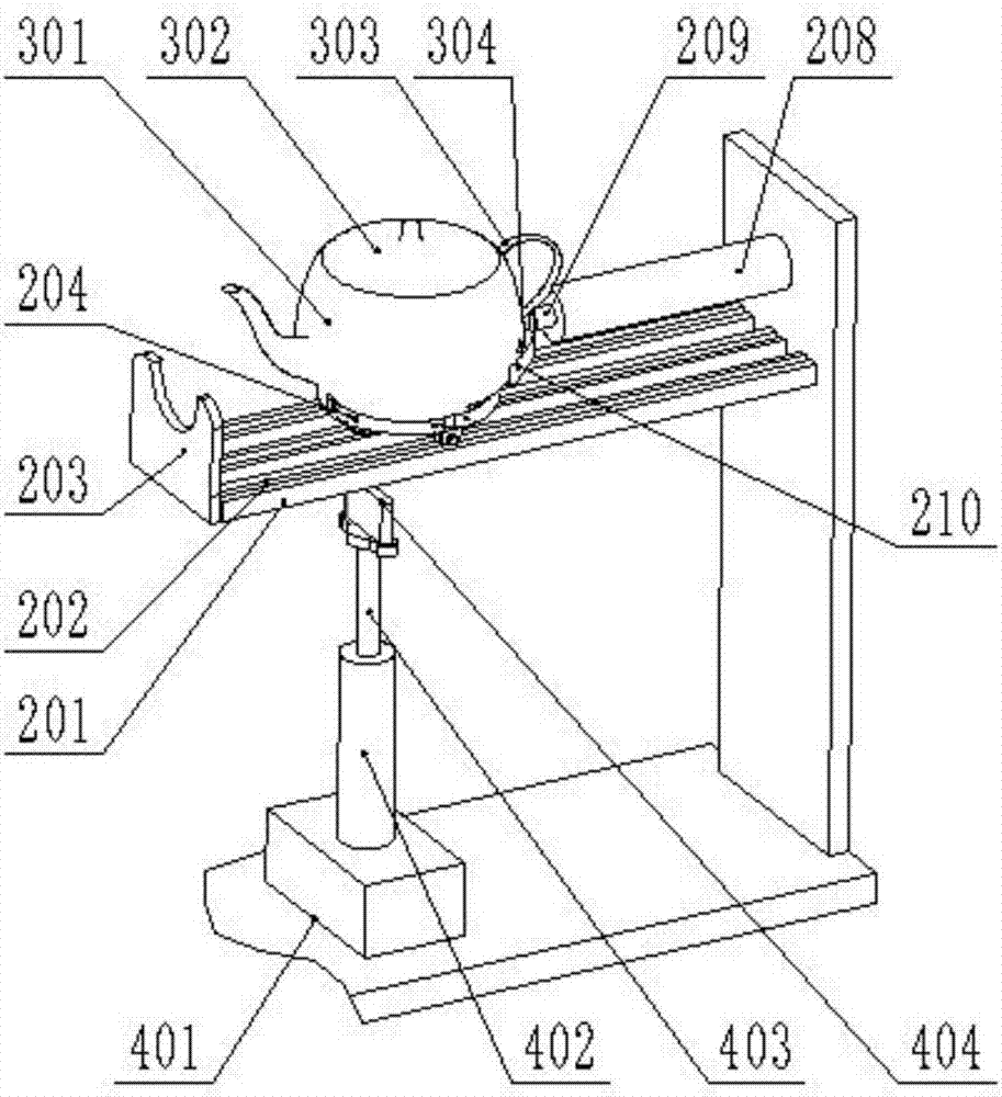 Automatic kettle-reversing equipment for boiling water