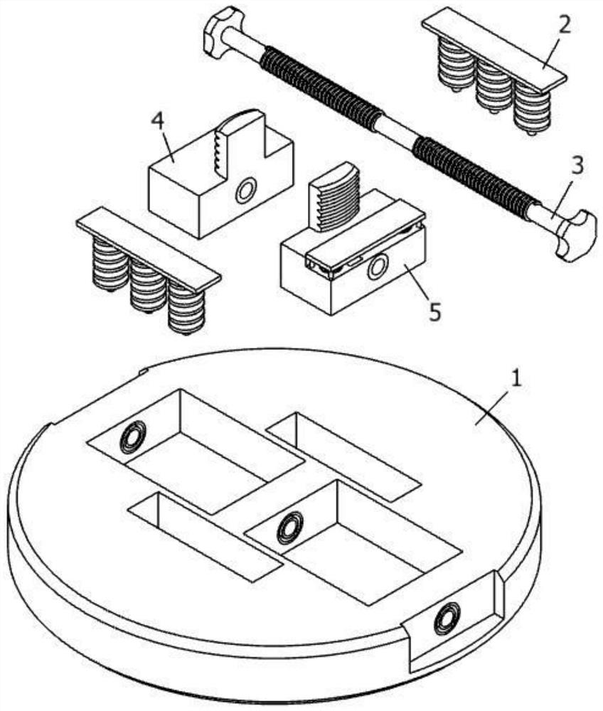 Ceramic bushing glazing equipment fixing assembly