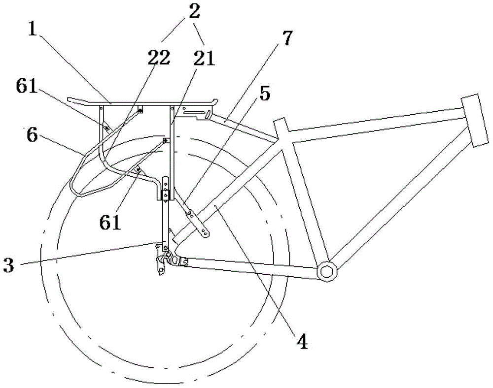 Rack for bicycle travel