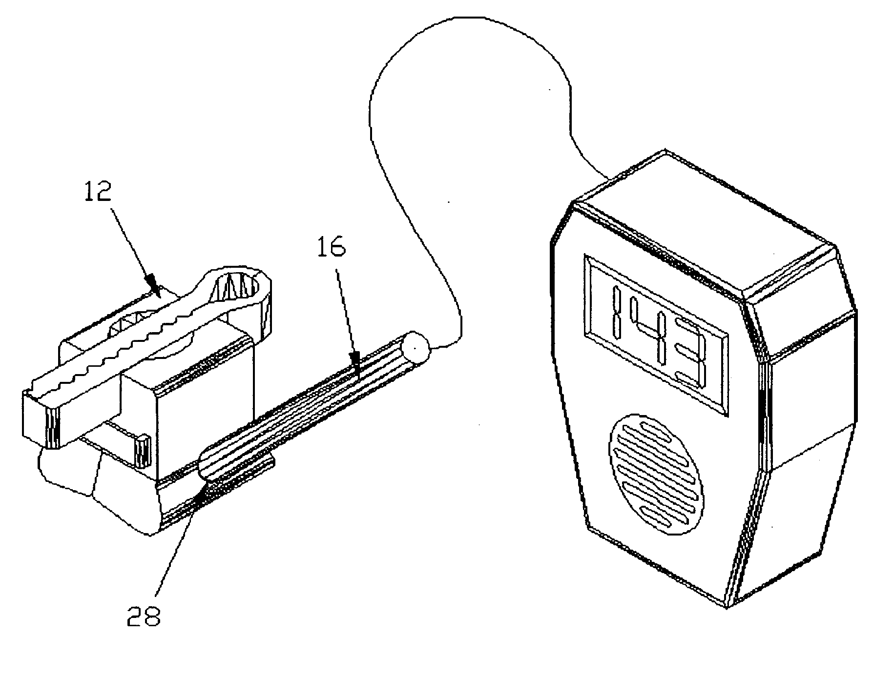 Infant umbilical cord cardiac monitoring system and method