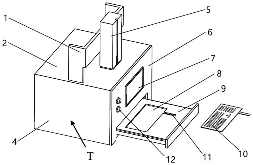 Intelligent detection method and device for LED lamp bead keyboard backlight module based on polar coordinates