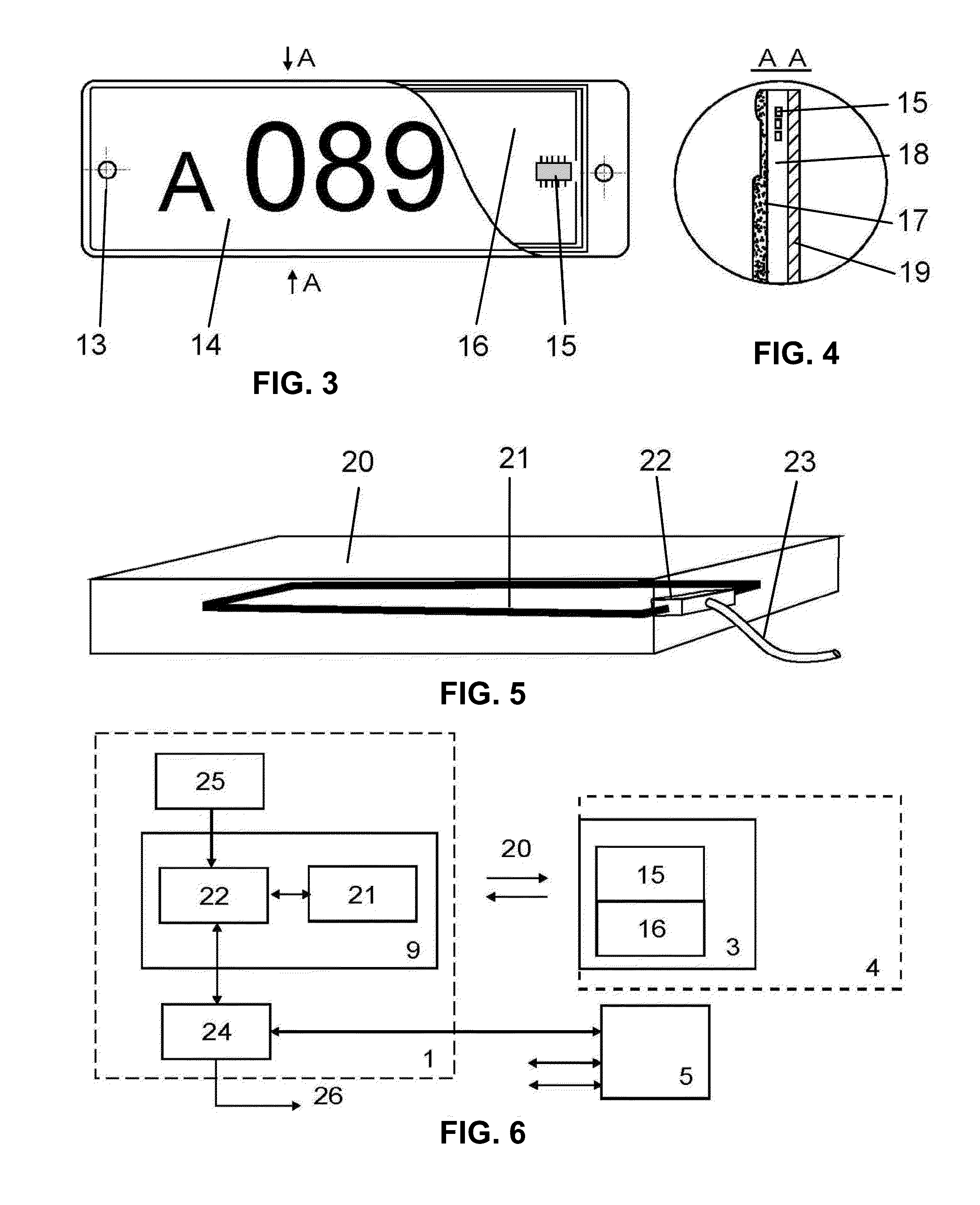 Induction vehicle detection and identification system, induction license plate, and induction reader