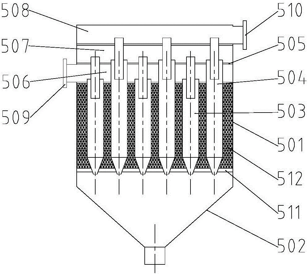 Multi-stage dust removal polyaluminium chloride production boiler system