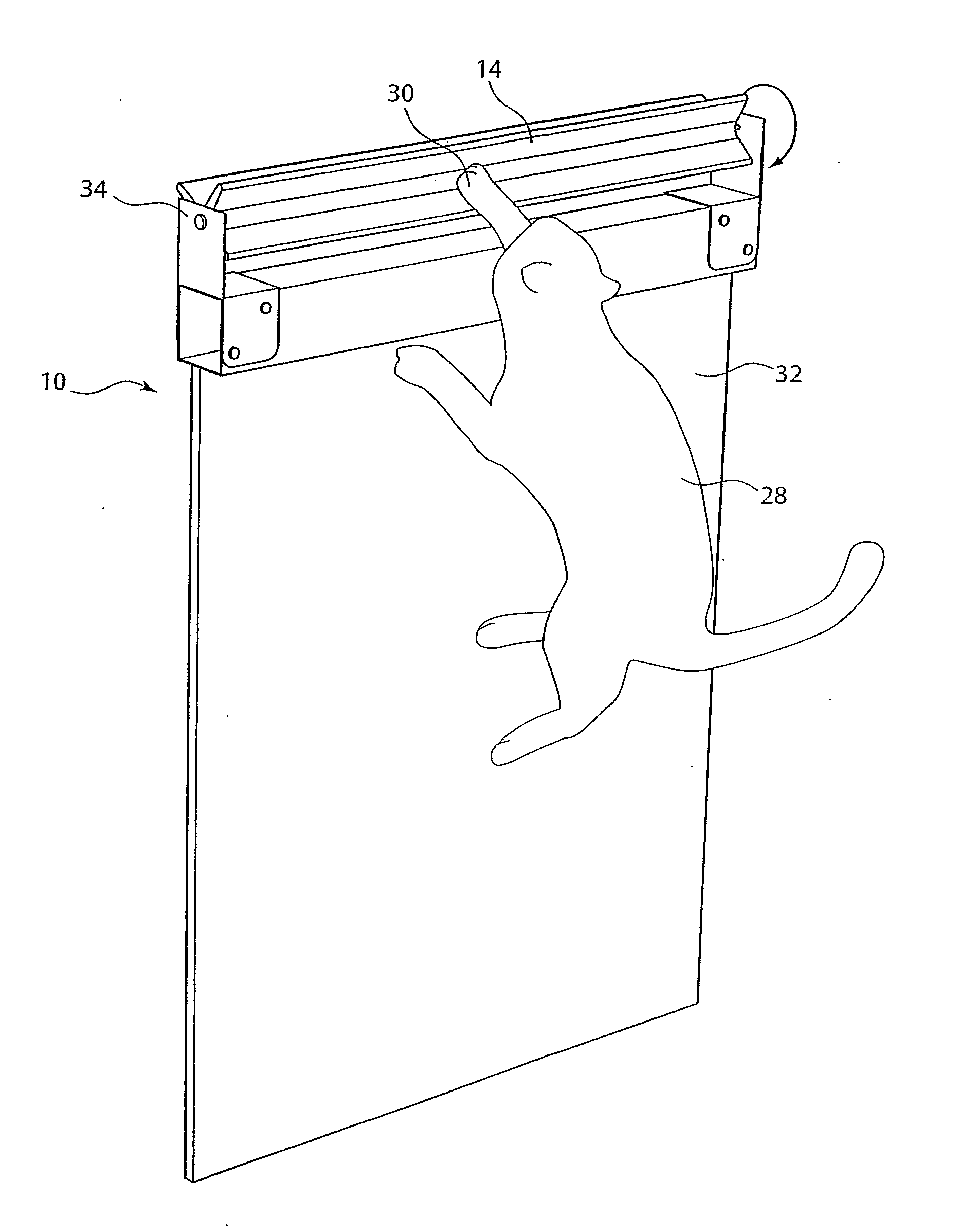 Barrier mounted animal containment apparatus