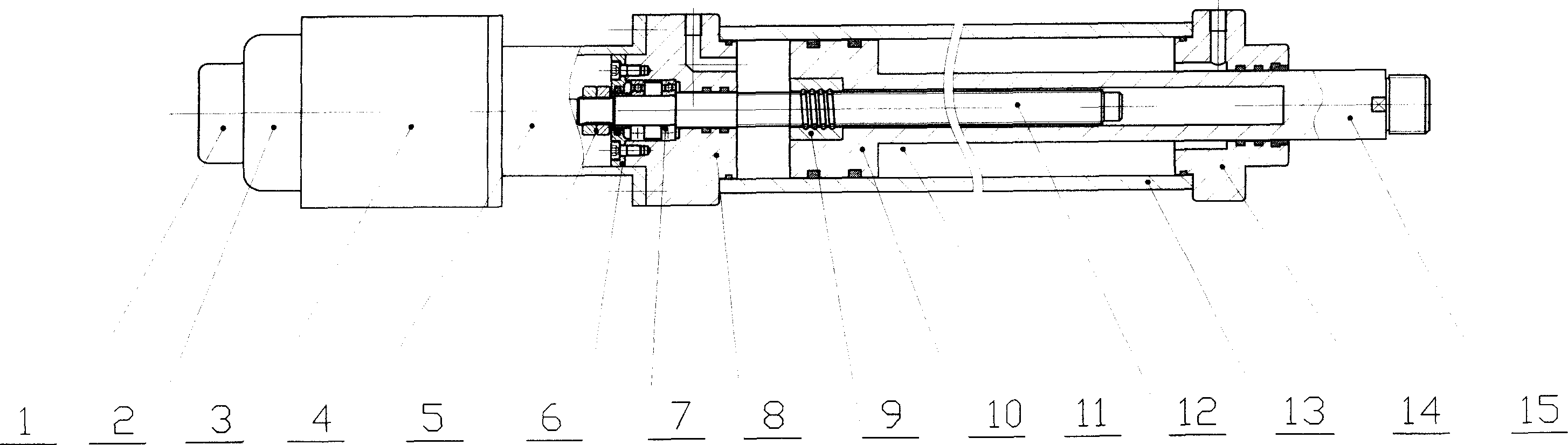 Liquid, electric rectilinear movement executor