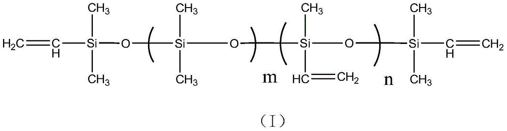 Transparent organosilicone glue for COB (chip on board)-LED (light-emitting diode) encapsulation and preparation method thereof