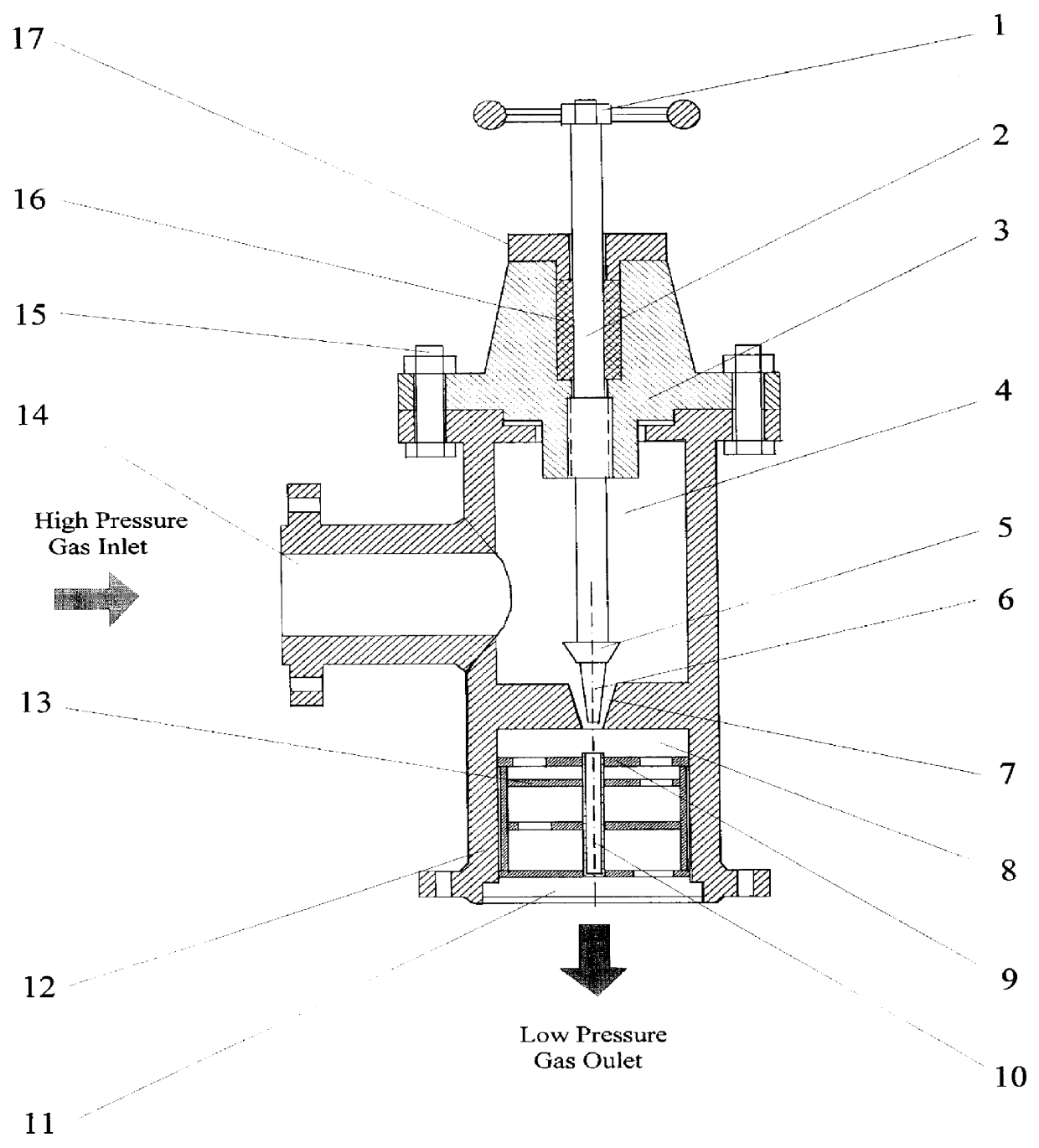 Gaseous wave pressure regulator and its energy recovery system