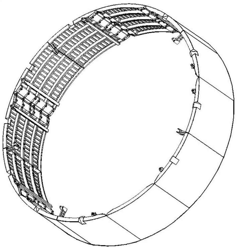 Circular foundation pit reverse sliding formwork and construction method thereof