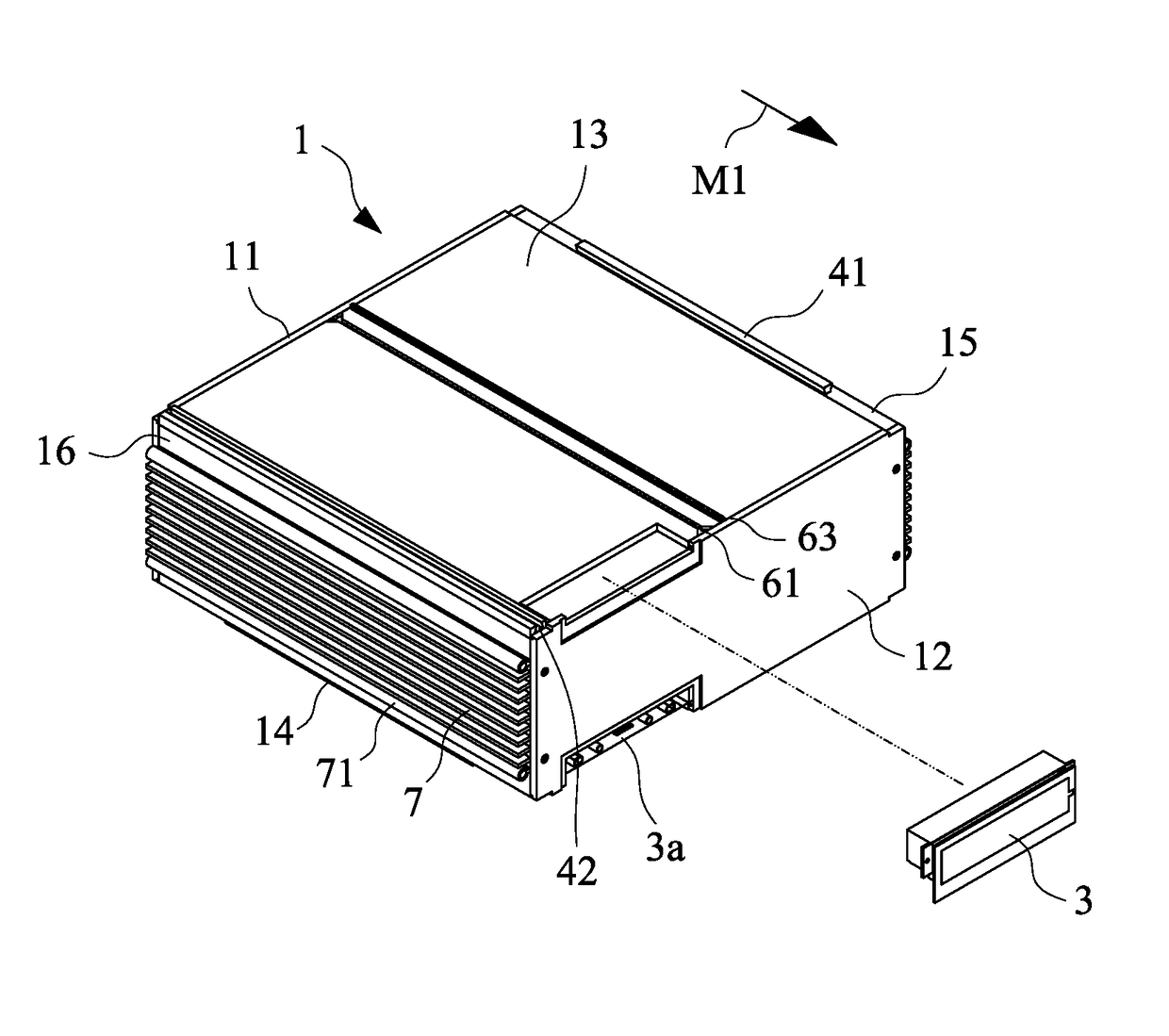 Connector assembly for stacked electric power modules