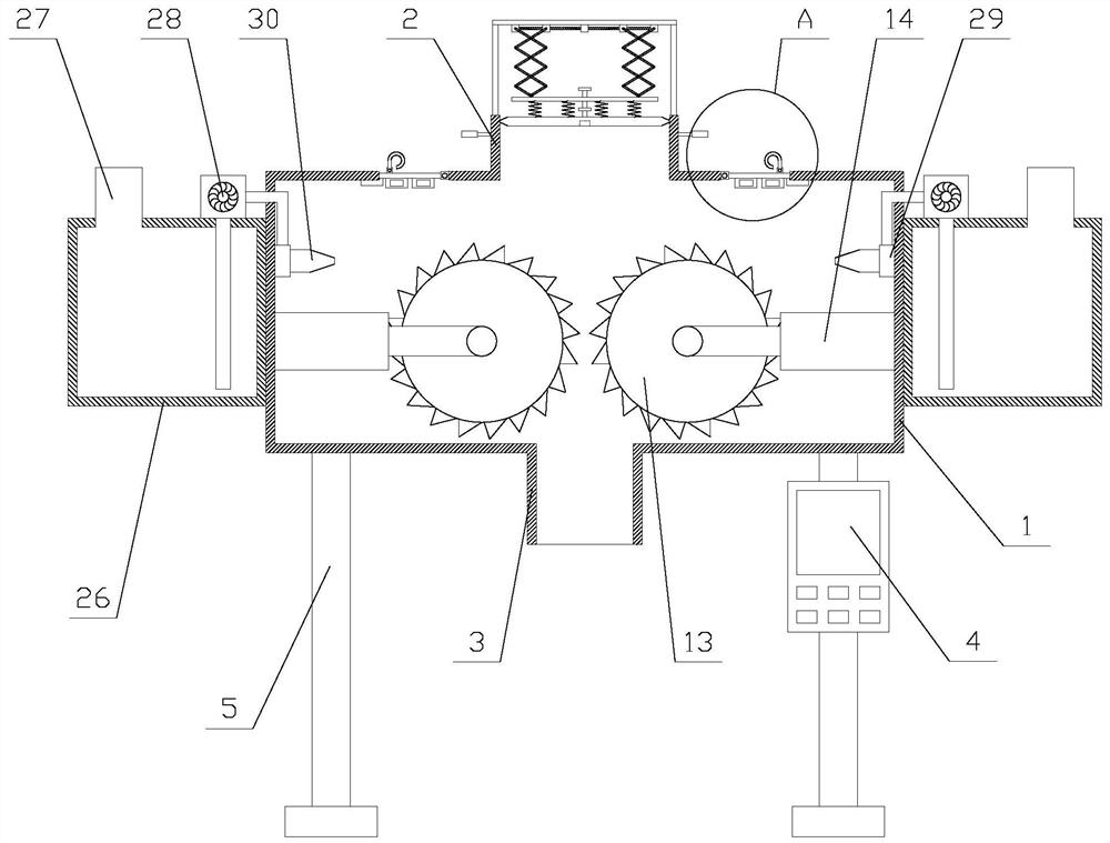 A meat grinder with disinfection function for the production and processing of meat products