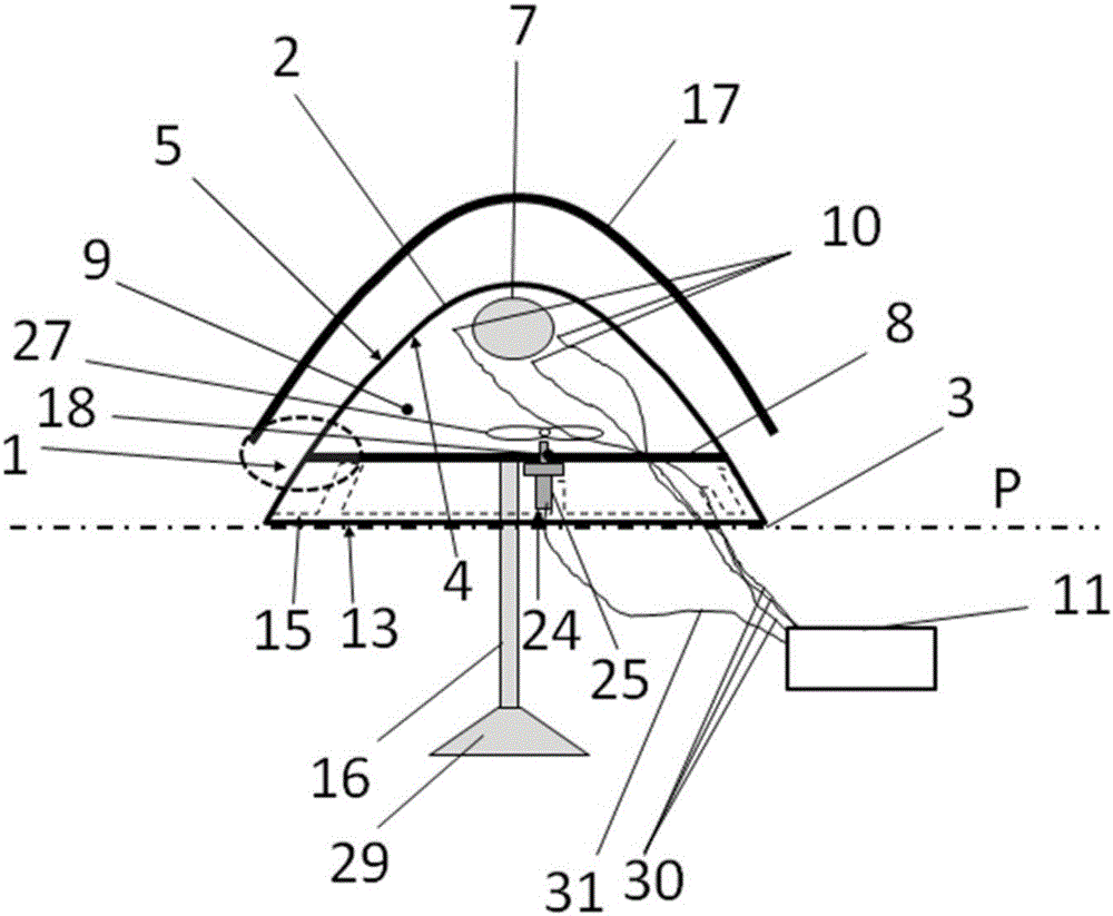 Method for repairing radome and tool for implementing same