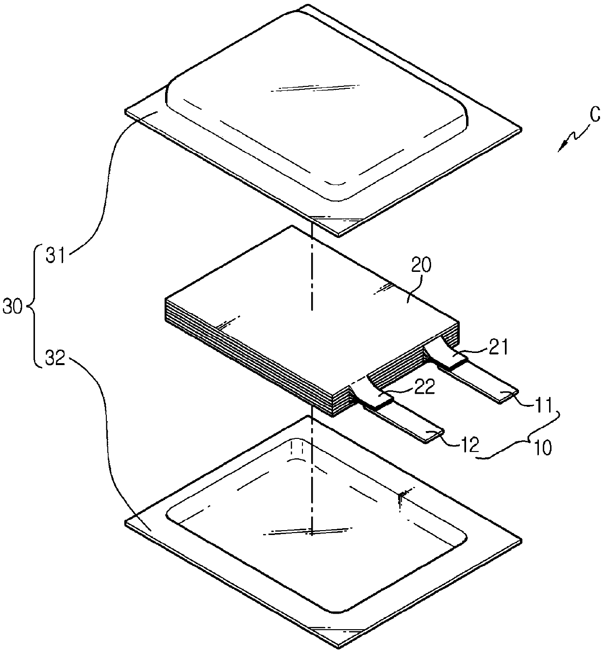 Battery module deformation prediction device