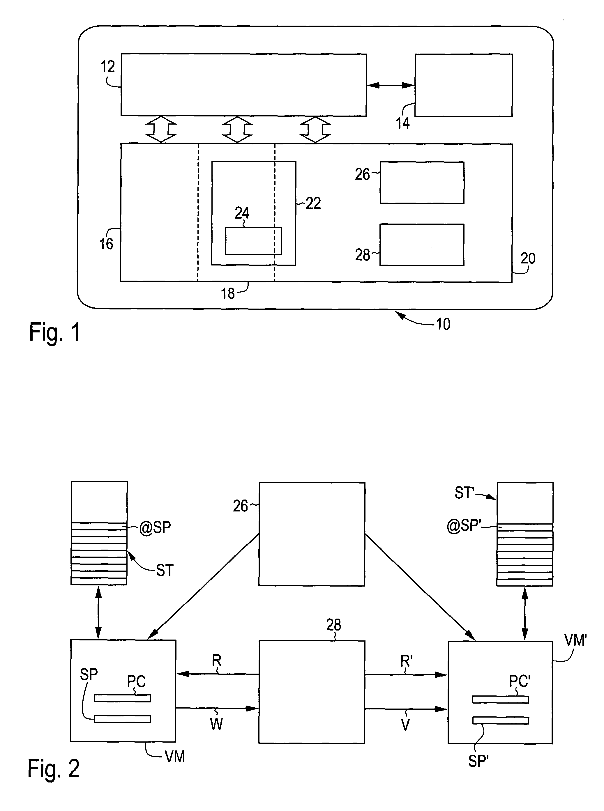 Controlled execution of a program used for a virtual machine on a portable data carrier