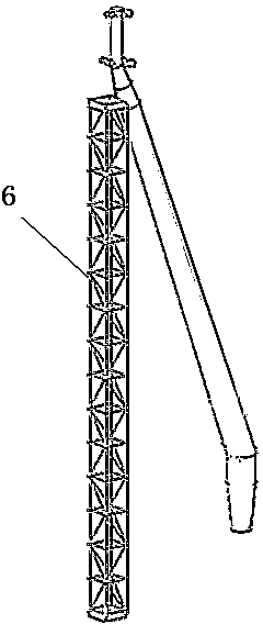 An ultra-long and high-inclination curtain wall oblique column and its installation method