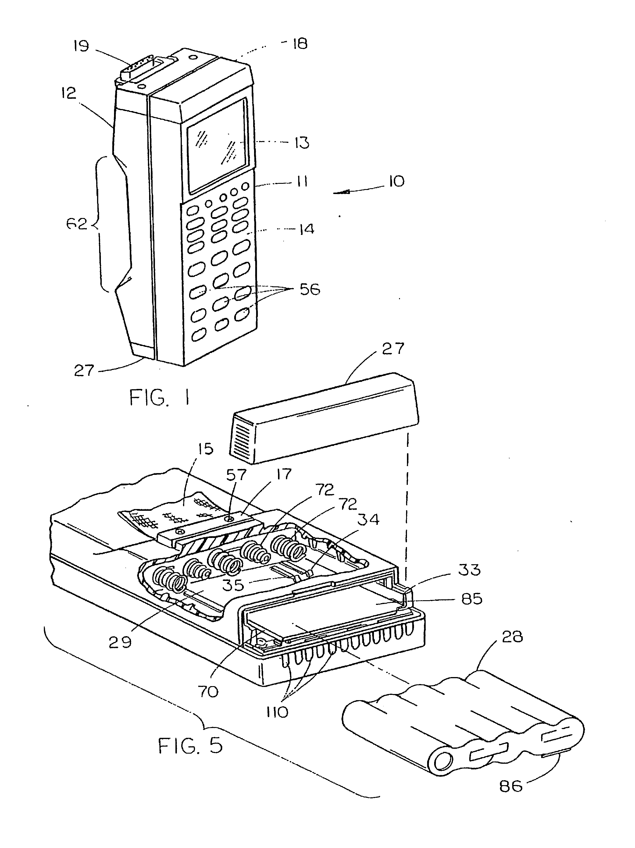 Portable computerized data communication device